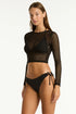 Sea Level Drift Mesh Crop Top